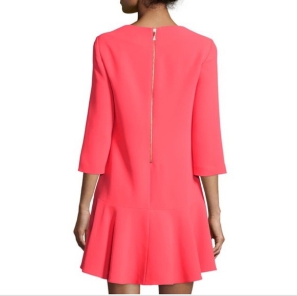 Kate Spade ¾ Sleeve "Caution to the Wind" Cepe Flounce Dress - Picture 2 of 8